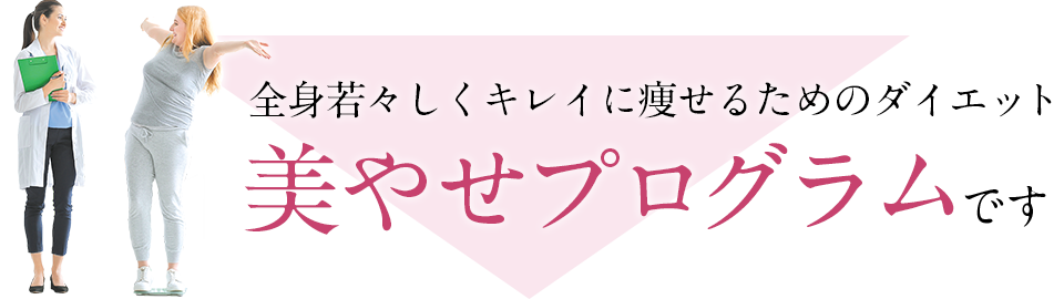 全身若々しくキレイに痩せるためのダイエット「美やせプログラム」です。