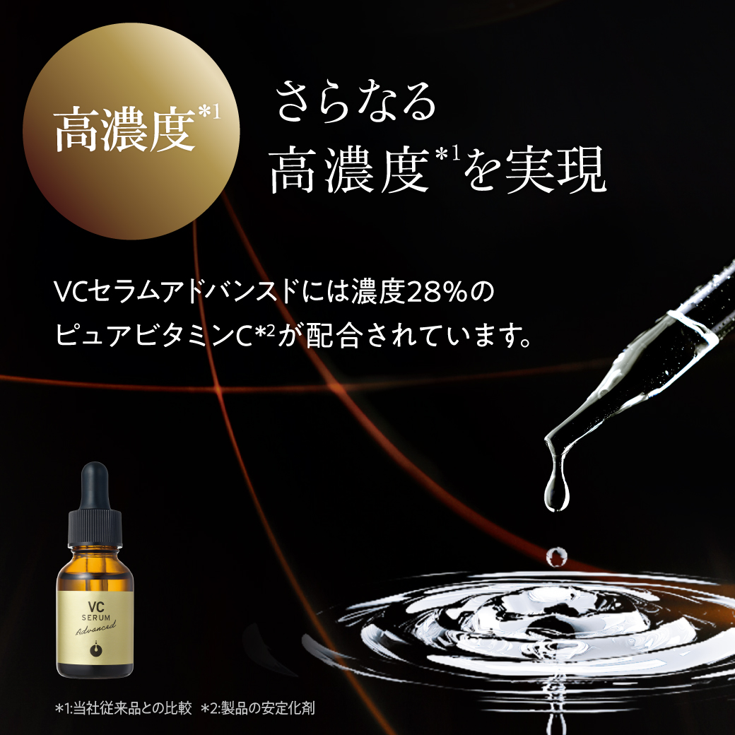 メソシューティカル史上最高濃度 ピュアビタミンC” 配合の新美容液『VC